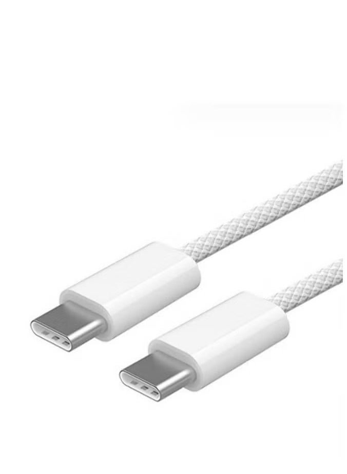 REACLOUD USB C Cable 60W, USB-C to USB-C Cable 1 meter, USB C Charger Cable for iPhone 15, Mac Book Pro 2020, iPad Pro 2020, Switch, Samsung Galaxy S20 Plus S9 S8 Plus, Pixel, Laptops and lot more - Image 3