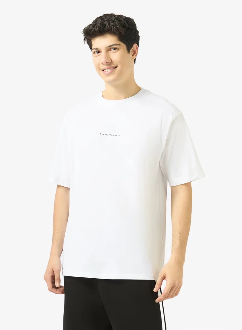 ريبلز مع نمشي Mens Drop Shoulder T-shirt