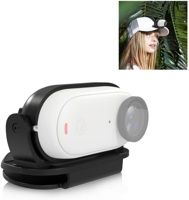 PULUZ PULUZ Magnetic Hat Clip Protects Frame for Insta360 GO3  GO2 Accessories Quick Release Cap Clip Fixed Mount Small  Lightweight for Action Camera for Insta 360 GO3  GO2 Hat Clip Mount - Image 1