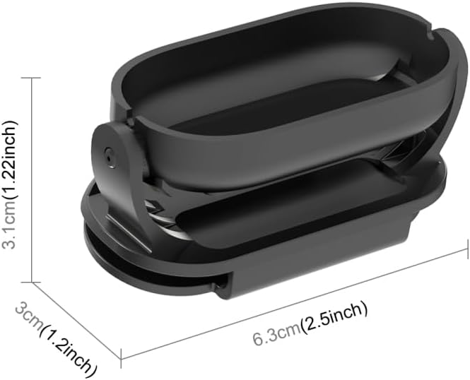 PULUZ PULUZ Magnetic Hat Clip Protects Frame for Insta360 GO3  GO2 Accessories Quick Release Cap Clip Fixed Mount Small  Lightweight for Action Camera for Insta 360 GO3  GO2 Hat Clip Mount - Image 2