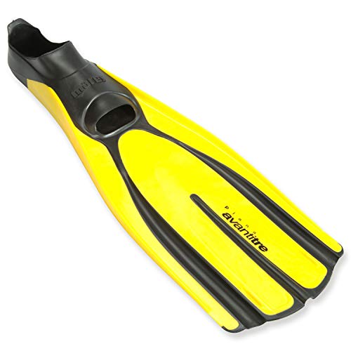 Mares Unisex Adults Avanti TRE Diving Fins - Medium-Sized Durable Flippers with Closed Orthopedic Foot Pocket for Snorkelling & Recreational Diving in Warm Water, Yellow, 42 - Image 4
