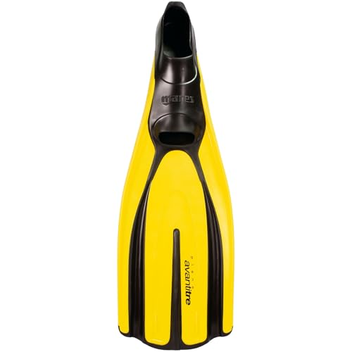 Mares Unisex Adults Avanti TRE Diving Fins - Medium-Sized Durable Flippers with Closed Orthopedic Foot Pocket for Snorkelling & Recreational Diving in Warm Water, Yellow, 42 - Image 1