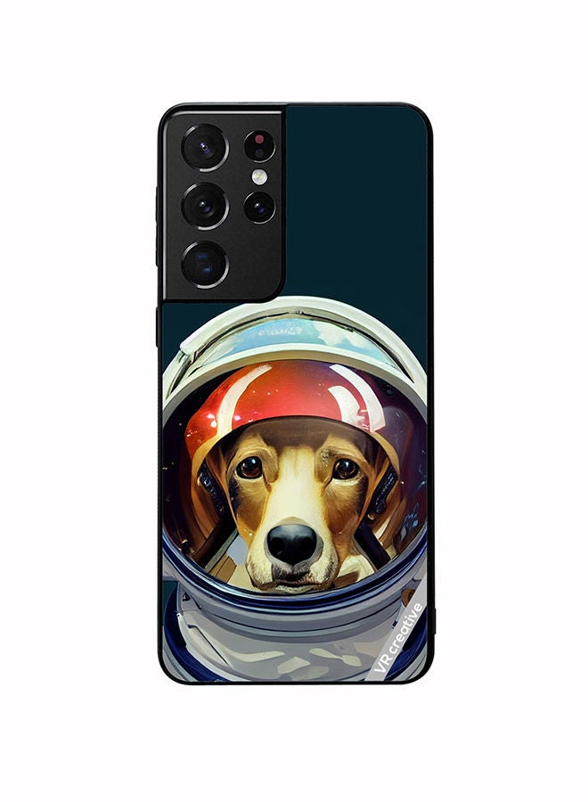 VR CREATIVE Protective Case Cover For Samsung Galaxy S21 Ultra 5G An Astronaut Dog In A Spacesuit Is Ready For Space Flight Design Multicolour - Image 1