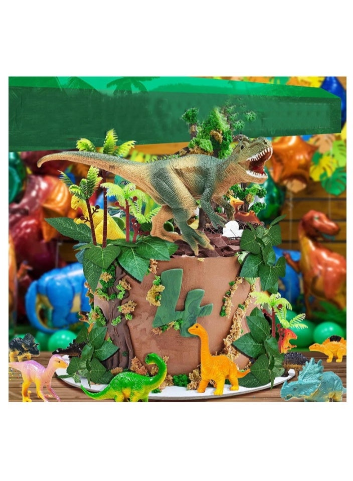 Birthday Cake Decoration Set Of  26 Dinosaur Cake Decorations, Dinosaur Cake Decoration, Dinosaur Cake Topper, Dinosaur Birthday Decoration, Jungle Cake Decoration Boy, Dinosaur Party Cake Decoration for Children - Image 3
