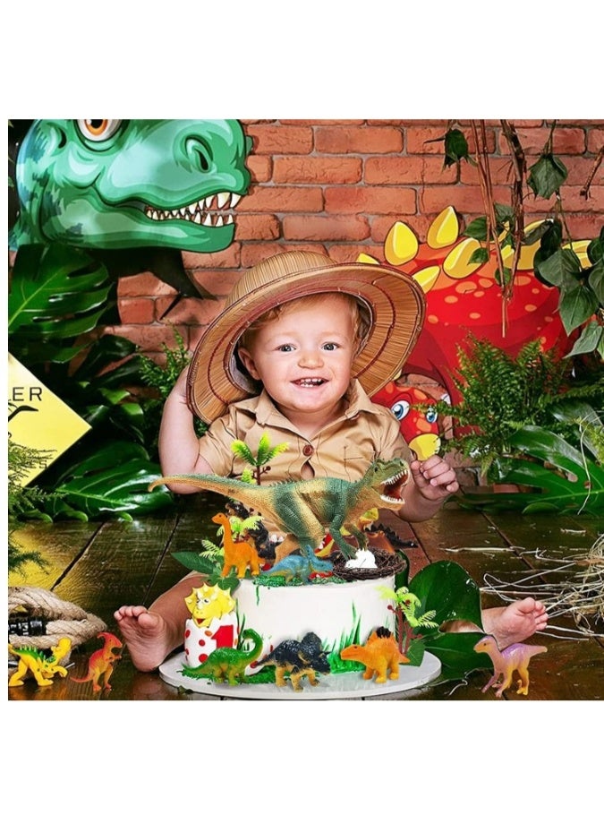 Birthday Cake Decoration Set Of  26 Dinosaur Cake Decorations, Dinosaur Cake Decoration, Dinosaur Cake Topper, Dinosaur Birthday Decoration, Jungle Cake Decoration Boy, Dinosaur Party Cake Decoration for Children - Image 4