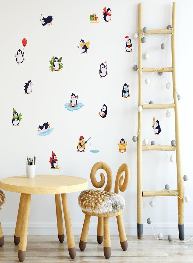 Saomour Cartoon Cute Penguin Wall Decals Ins Style Room, Living Room, Bedroom Decoration Stickers Pegatinas para Pared - Image 2