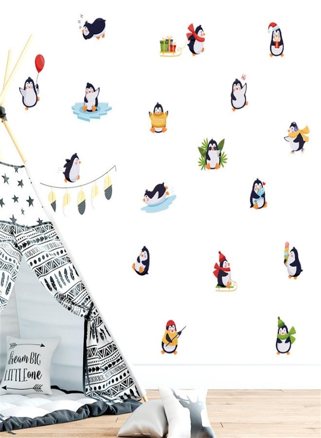 Saomour Cartoon Cute Penguin Wall Decals Ins Style Room, Living Room, Bedroom Decoration Stickers Pegatinas para Pared - Image 4