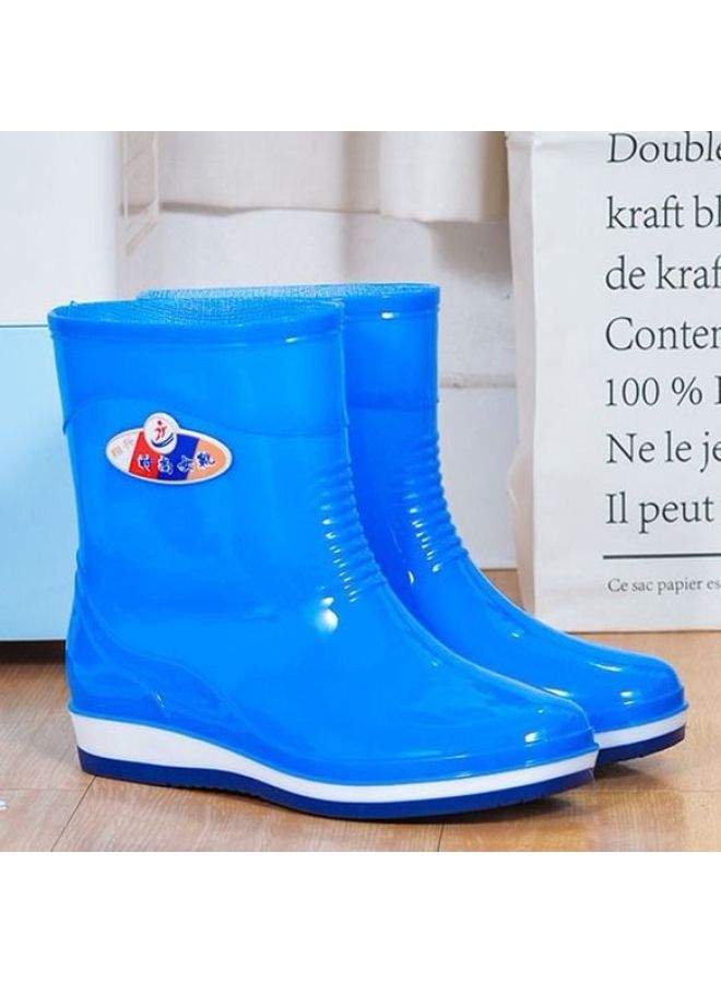 Adult Rain Boots Rain Boots Waterproof Shoes Low-cut Jelly Rain-proof Overshoes Non-slip Rubber Shoes Water Boots Women's Summer Fashion Short