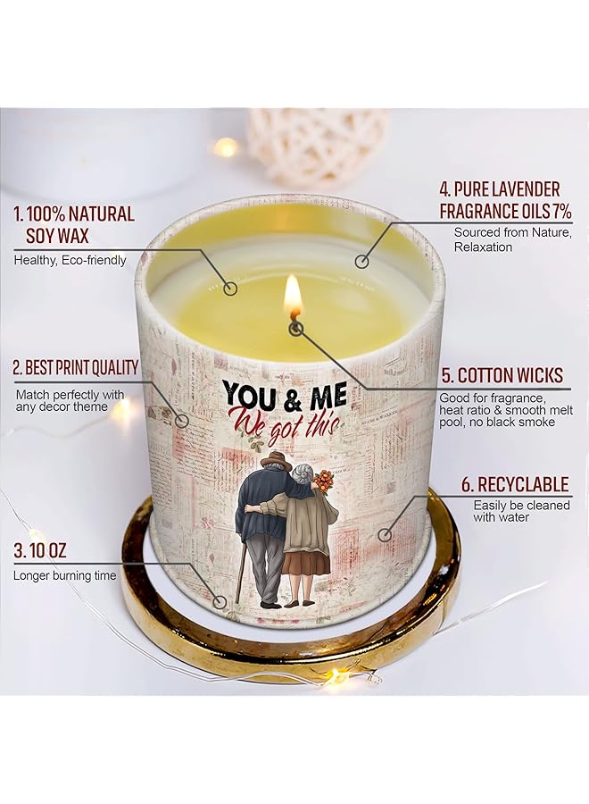 إيروريكس هدايا لها هدايا الذكرى السنوية لها هدايا للزوجة هدايا للزوجة هدايا الذكرى السنوية لعيد الميلاد للزوجة أفكار هدايا عيد ميلاد الزوجة هدايا أحبك لها شمعة اللافندر الرومانسية 10 أونصة - Image 3