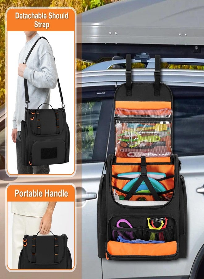 HODRANT Tactical Camp Kitchen Organizer, Large Camping Utensil Storage Bag with Paper Towel Holder & Multi Pockets, Hanging Cookware Caddy for Outdoor BBQ Cooking Essentials, Bag Only - Image 5