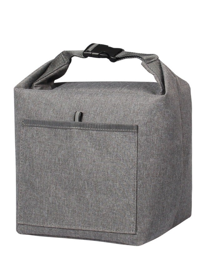 Browning PEVA Liner Insulated Bag Portable Oxford Cloth Insulated Lunch Bag - Grey  - Image 1