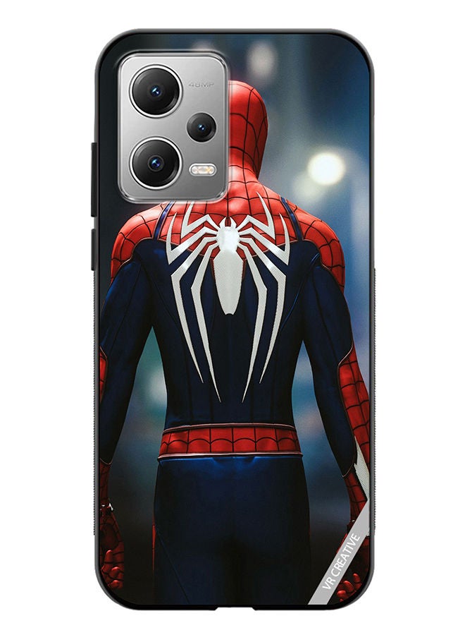 VR CREATIVE Protective Case Cover For Xiaomi Redmi Note 12 Spiderman Back Design Multicolour - Image 1
