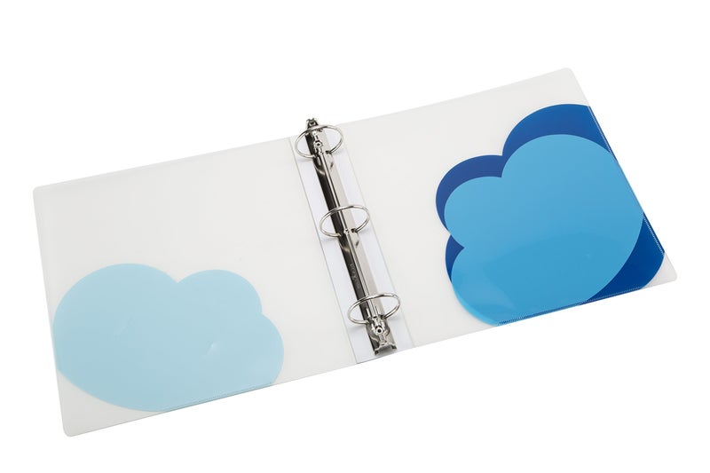 Filexec Products Cloud, Ring Binder, 1.5", Pack of 4 (50494-6458),Blue - Image 2