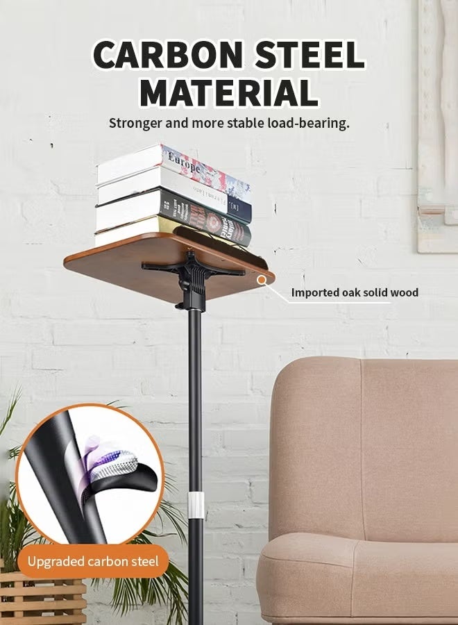 والالا حامل كتب أرضي قابل للإمالة بزاوية 360 درجة مع عجلات قابلة للقفل - حامل للقراءة والكمبيوتر المحمول قابل للتعديل الارتفاع، محطة عمل متنقلة للاستخدام في المنزل والمكتب والمطعم - Image 5