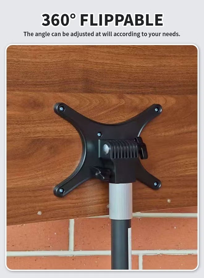 والالا حامل كتب أرضي قابل للإمالة بزاوية 360 درجة مع عجلات قابلة للقفل - حامل للقراءة والكمبيوتر المحمول قابل للتعديل الارتفاع، محطة عمل متنقلة للاستخدام في المنزل والمكتب والمطعم - Image 4