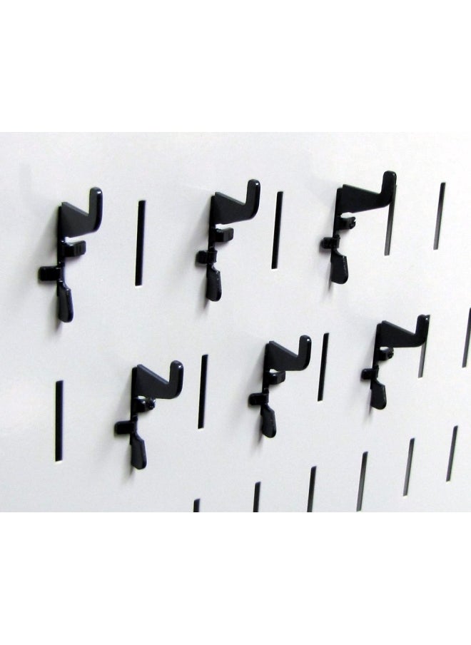 Wall Control Wall Control 10-HS-001 B Pegboard Standard Slotted Hook  Pack of 6 Slotted Metal Pegboard Hooks for Wall Control Pegboard Only  Black  - Image 1