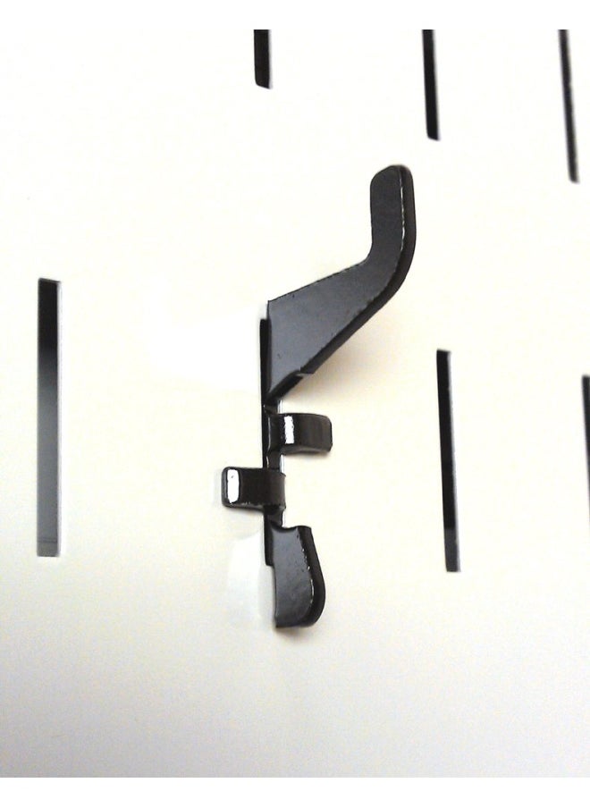 Wall Control Wall Control 10-HS-001 B Pegboard Standard Slotted Hook  Pack of 6 Slotted Metal Pegboard Hooks for Wall Control Pegboard Only  Black  - Image 2