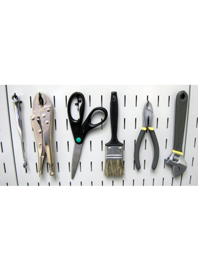 Wall Control Wall Control 10-HS-001 B Pegboard Standard Slotted Hook  Pack of 6 Slotted Metal Pegboard Hooks for Wall Control Pegboard Only  Black  - Image 3
