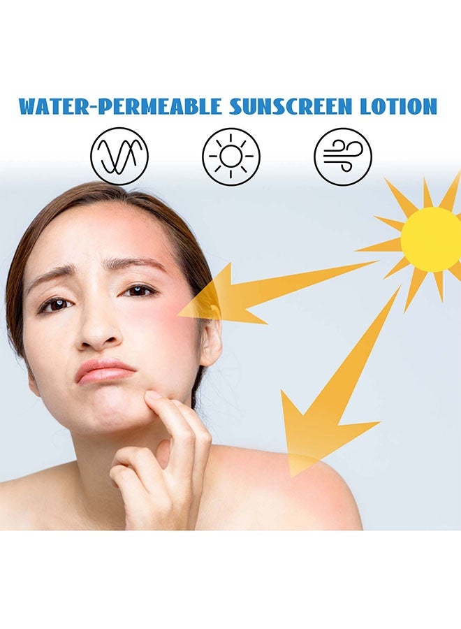 OUHOE Water-Permeable Suncreen Lotion,Moisturizing Sunscreen Mist, Ultra-Light Sunscreen Spray Lotion SPF50, Daily Face Sunscreen Spray, Face and Body Protection, Non-Greasy &Water Resistant Sunscreen 100ml - Image 2