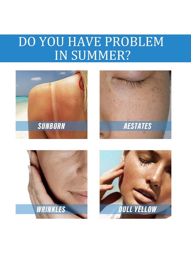 OUHOE Water-Permeable Suncreen Lotion,Moisturizing Sunscreen Mist, Ultra-Light Sunscreen Spray Lotion SPF50, Daily Face Sunscreen Spray, Face and Body Protection, Non-Greasy &Water Resistant Sunscreen 100ml - Image 3
