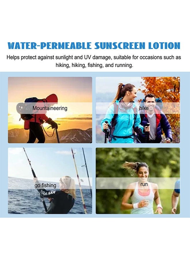 OUHOE Water-Permeable Suncreen Lotion,Moisturizing Sunscreen Mist, Ultra-Light Sunscreen Spray Lotion SPF50, Daily Face Sunscreen Spray, Face and Body Protection, Non-Greasy &Water Resistant Sunscreen 100ml - Image 5