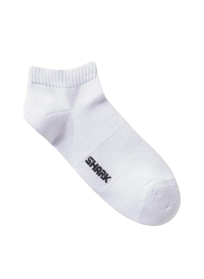 Shark Pack of 6 Daily Athletic Cotton Socket Socks, White - Image 3