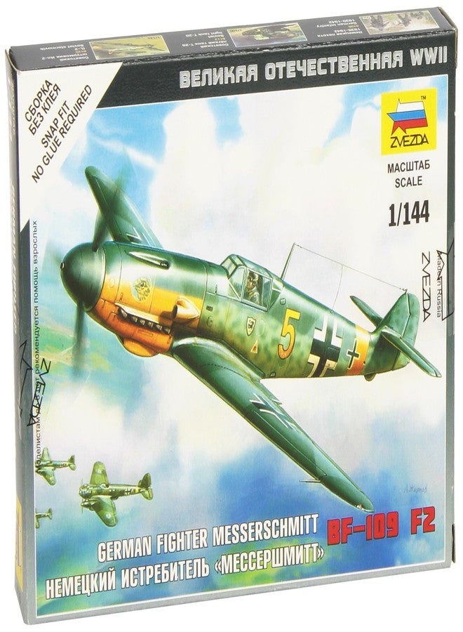 Zvezda Models 1/144 Messerschmitt Bf-109 F-2 New Tooling Snap Kit - Image 1