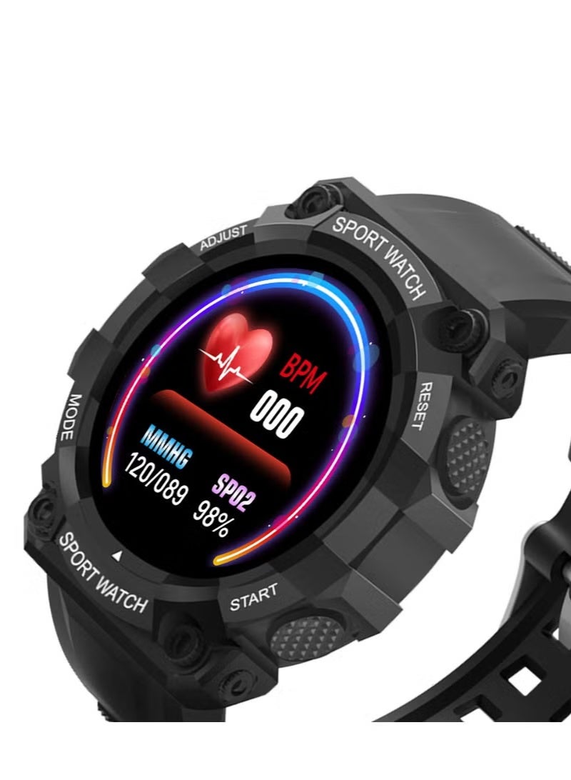 Bluetooth Smartwatch Unisex Touchscreen Waterproof Fitness Sport Tracker Heart Rate Step Sleep Monitor Wristwatch for Daily Sports - Image 4