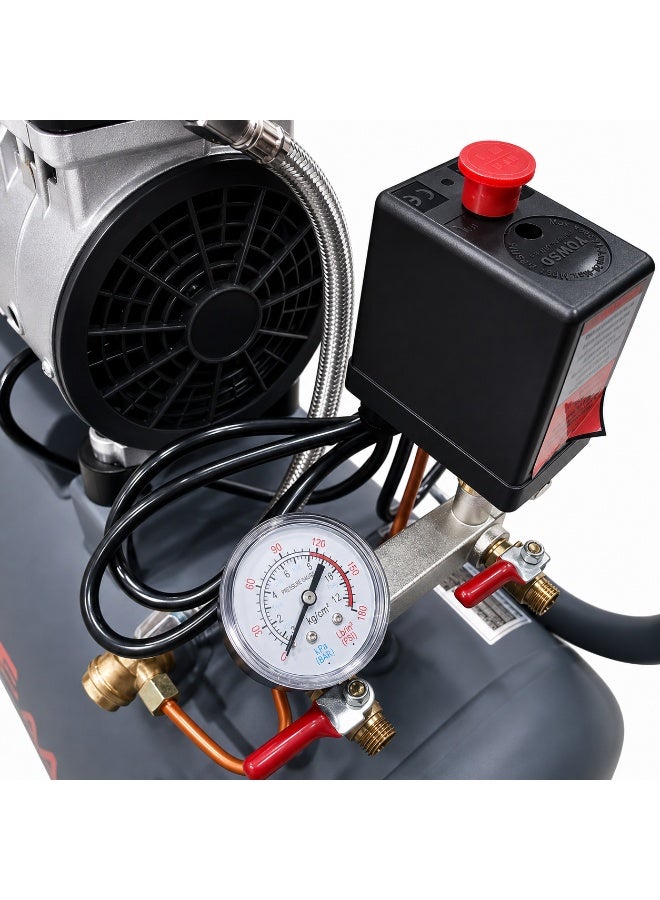 DEFAONS 24L Oil-Free Silent Air Compressor for Home & Workshop Use - Image 3