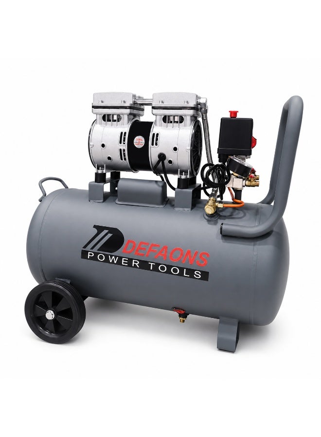 DEFAONS 24L Oil-Free Silent Air Compressor for Home & Workshop Use - Image 1
