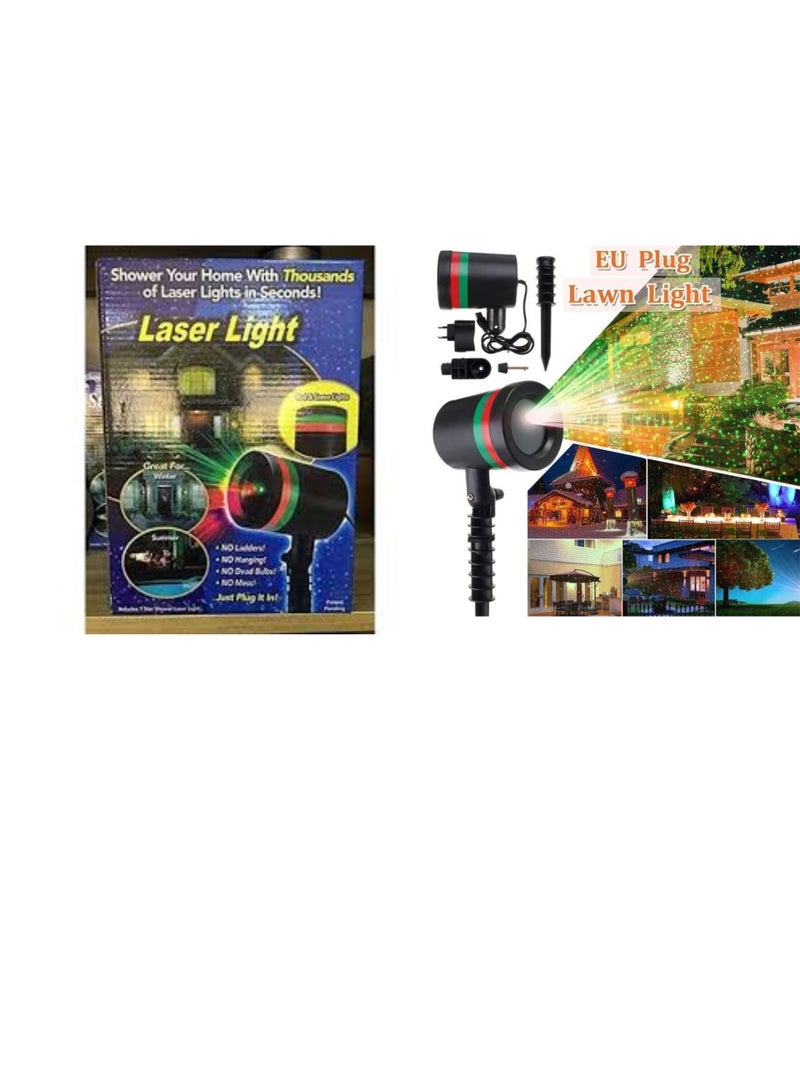 ضوء عرض ليزري لإضاءة الديكورات الداخلية والحدائق، مصباح حفلات وليلي بتقنية LED للاستخدام الداخلي والخارجي. - Image 1