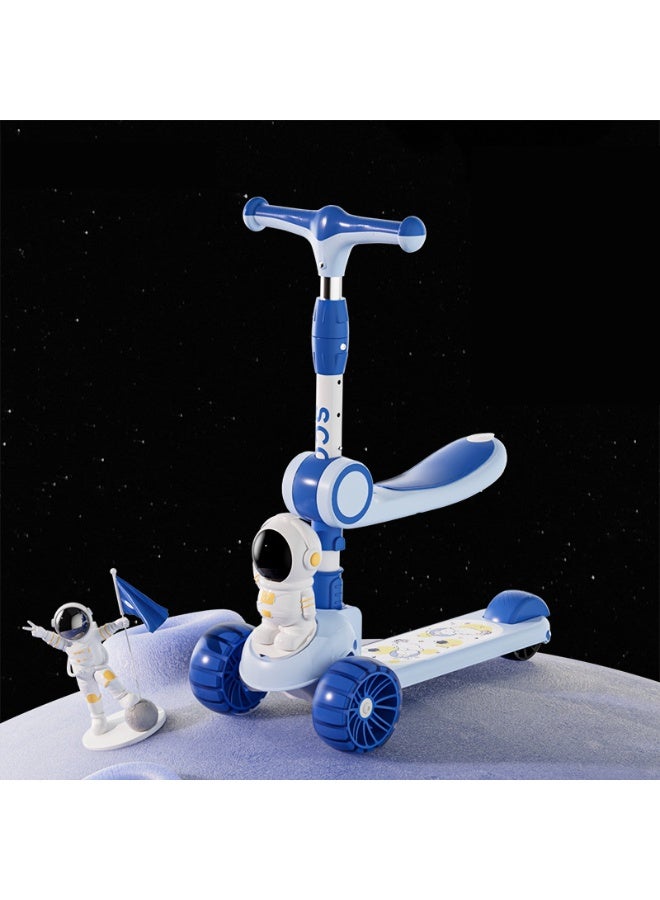 2-in-1 Toddler Scooter with Seat, Sit-to-Stand Training Scooter, 3 Wheel Lean-to-Steer, Adjustable Handlebars - Image 5