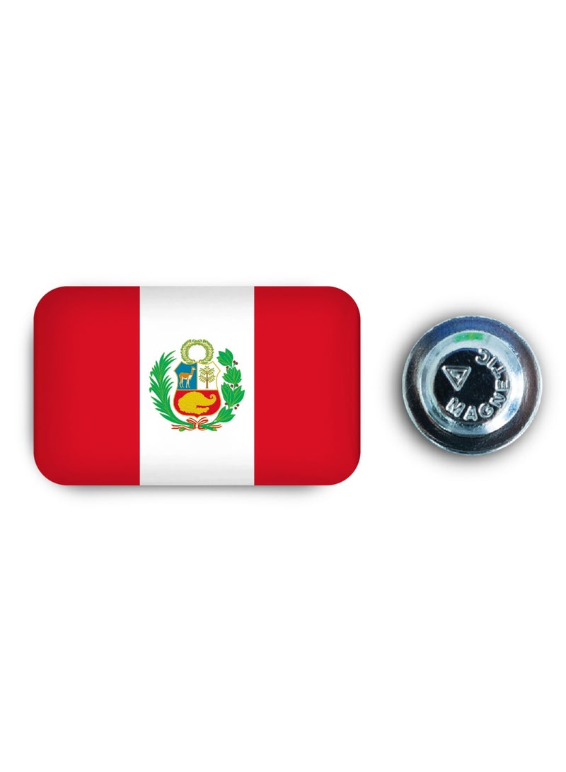 971ميديا شارة مغناطيسية بتصميم علم البيرو - Image 1