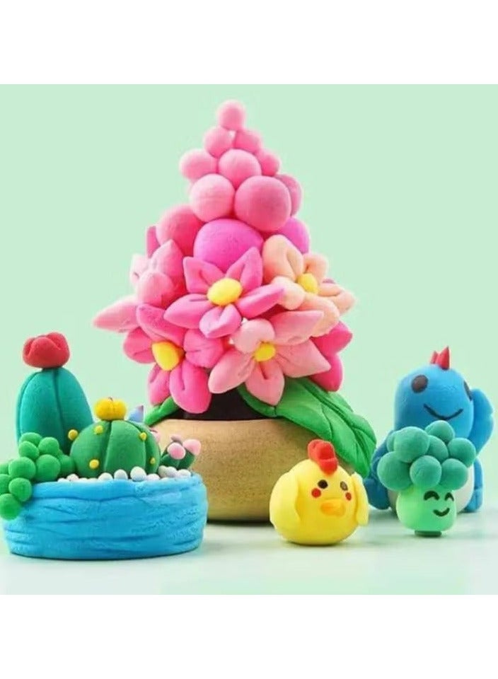 Set of twelve bags of colorful foam clay for kids  - Image 3