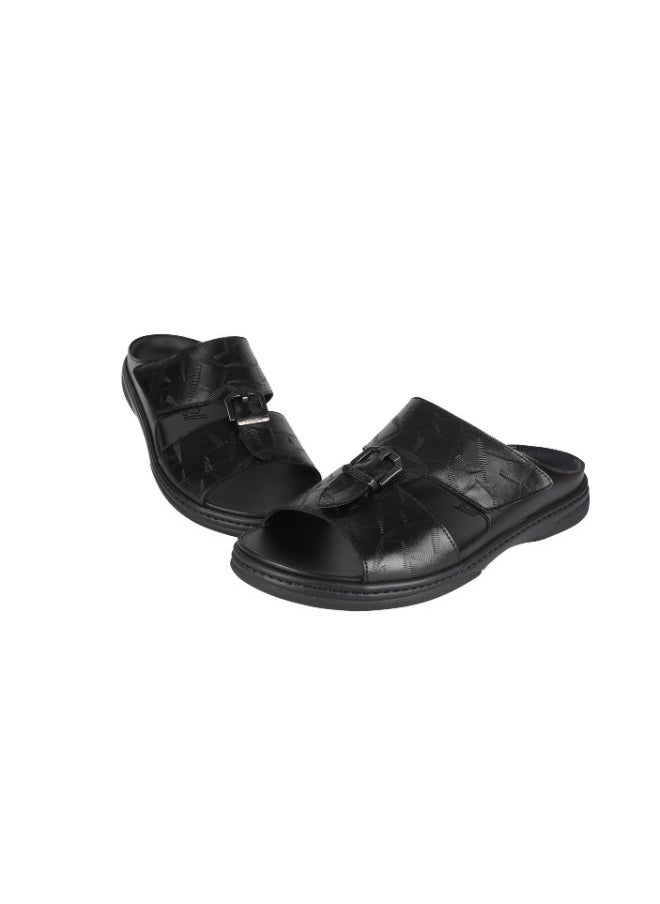 barjeel uno - Barjeel Uno Mens Arabic Sandals 23826 Black - Image 1