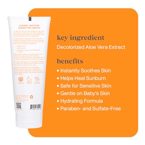 Thinkbaby Aloe Vera Gel After Sun Relief Lotion, 8 Fl Oz – EWG Verified Natural After Sun Skincare for Face & Body - Hydrating, Soothing & Moisturizing Sunburn Solution for Babies & Toddlers - Image 3