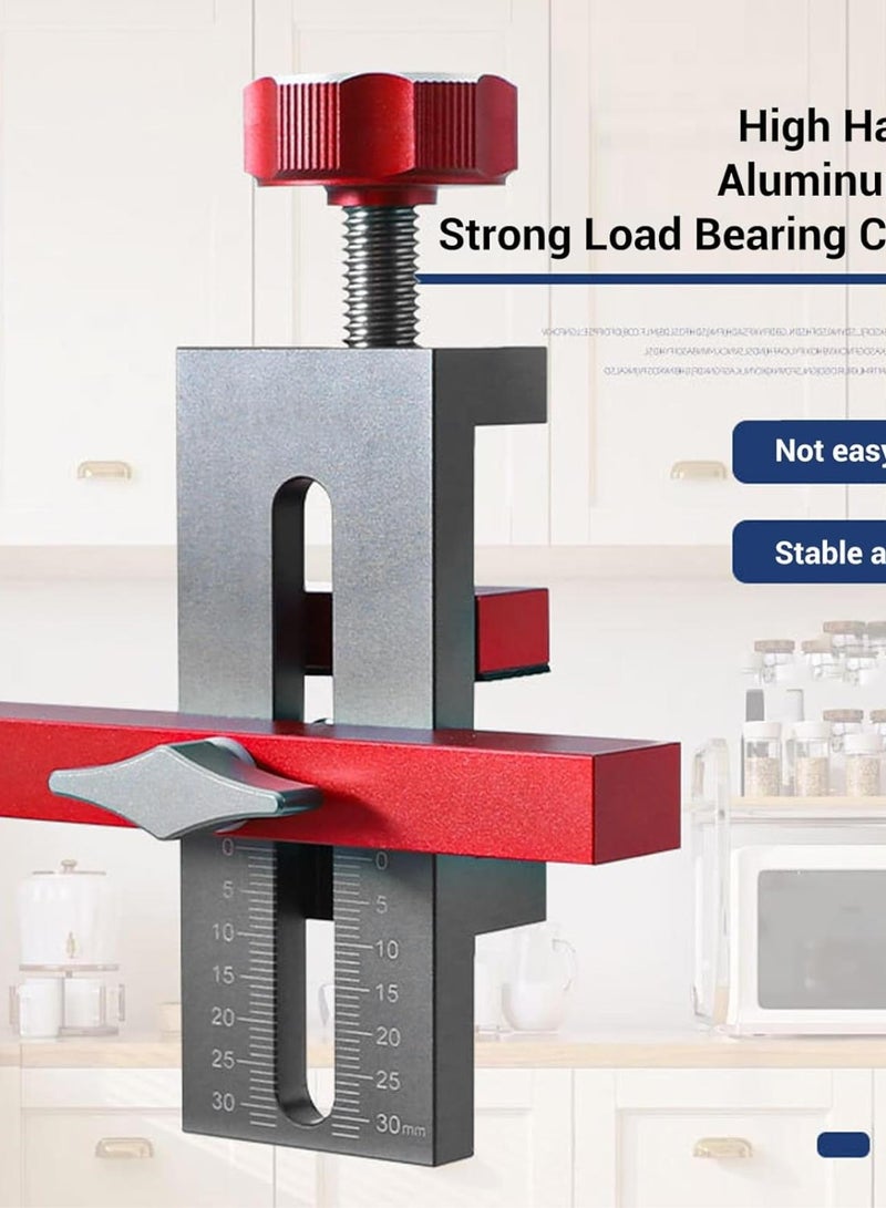 GGOOT Adjustable Length Cabinet Installation Tool, Aluminum Alloy Cabinet Hardware Jig, for Most Cabinet Doors, Versatile Hardware Jig, Efficient, Effortless Alignment - Image 2