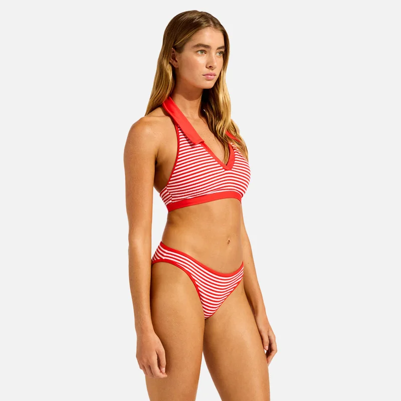 Seafolly  Clubhouse Halter Top With Collar Bikini Top - Women for Women | Best Price UAE