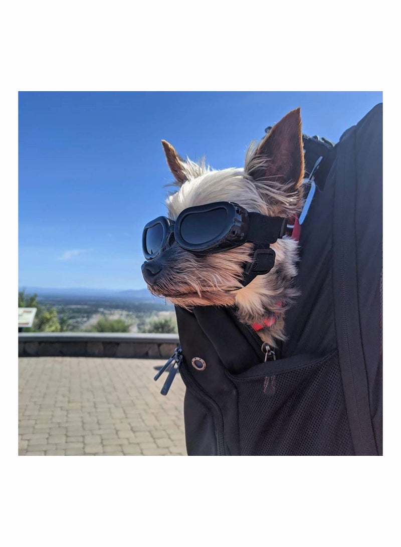 Zikra Small Dog Goggles UV Protection Doggy Sunglasses Windproof Snowproof Pet Glasses for Puppy Cat Eye Protection - Image 2