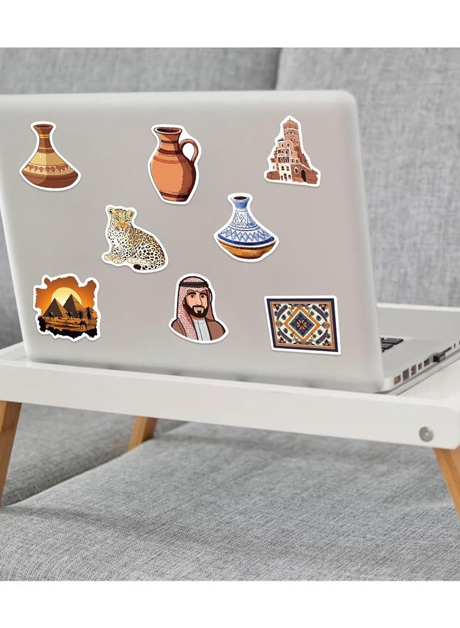 ٥٠ قطعة من ملصقات الشرق الأوسط لزجاجات المياه، وأجهزة الكمبيوتر المحمولة، والهواتف، وأجهزة الكمبيوتر، والقيثارات، وألواح التزلج، وزجاجات المياه، وملصقات فينيل مقاومة للماء، مناسبة للمسلمين - Image 5