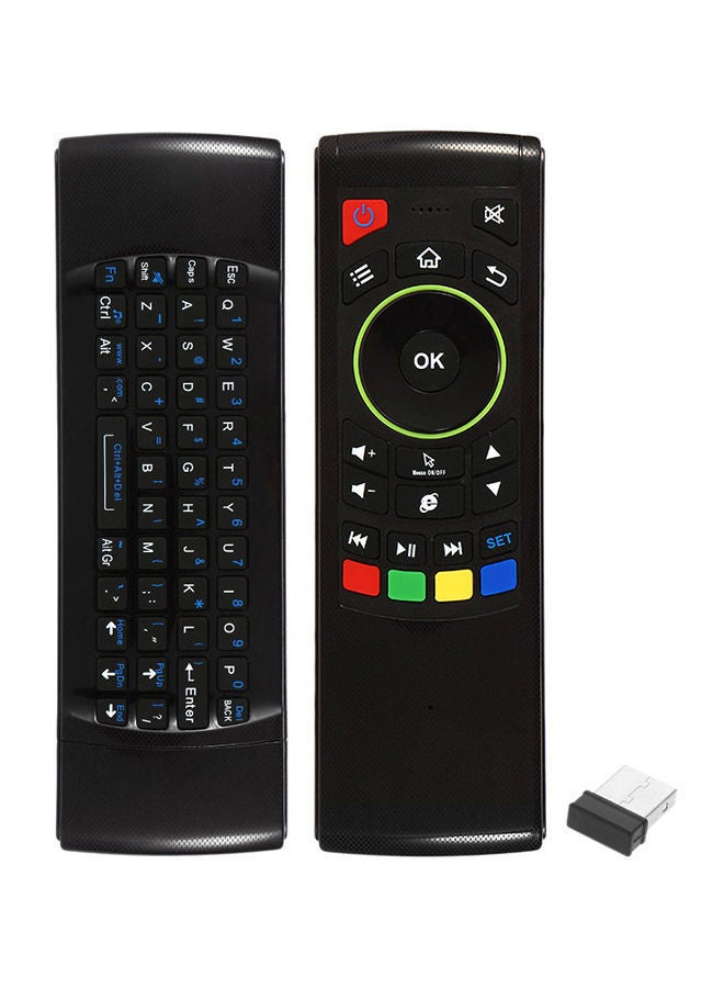 NIBEMINENT Wireless Keyboard Remote Control For Smart TV Black