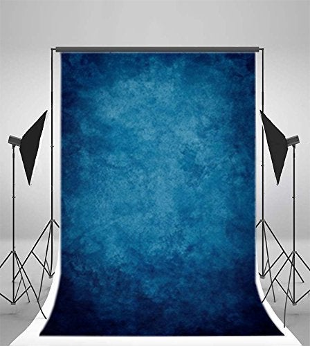 Yeele 8x10ft Vintage Dark Blue Photography Backdrop Solid Blurry Gradient Pastel Chic Colours Design Photo Background Photobooth Adult Baby Party Photo Video Shoot Studio Props Drop Vinyl Wallpaper - Image 3