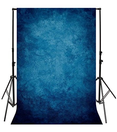 Yeele 8x10ft Vintage Dark Blue Photography Backdrop Solid Blurry Gradient Pastel Chic Colours Design Photo Background Photobooth Adult Baby Party Photo Video Shoot Studio Props Drop Vinyl Wallpaper - Image 1