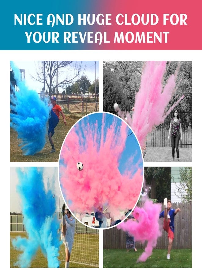 POPUPARTY Gender Reveal Soccer Ball with Pink and Blue Powder for Boy or Girl Baby Gender Reveal Ideas - Image 2