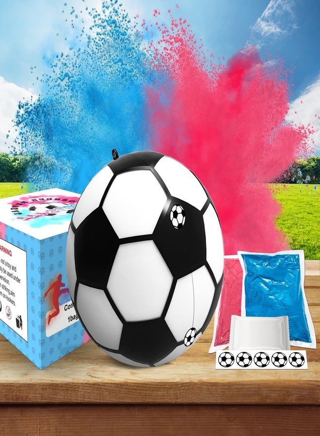 POPUPARTY Gender Reveal Soccer Ball with Pink and Blue Powder for Boy or Girl Baby Gender Reveal Ideas - Image 1