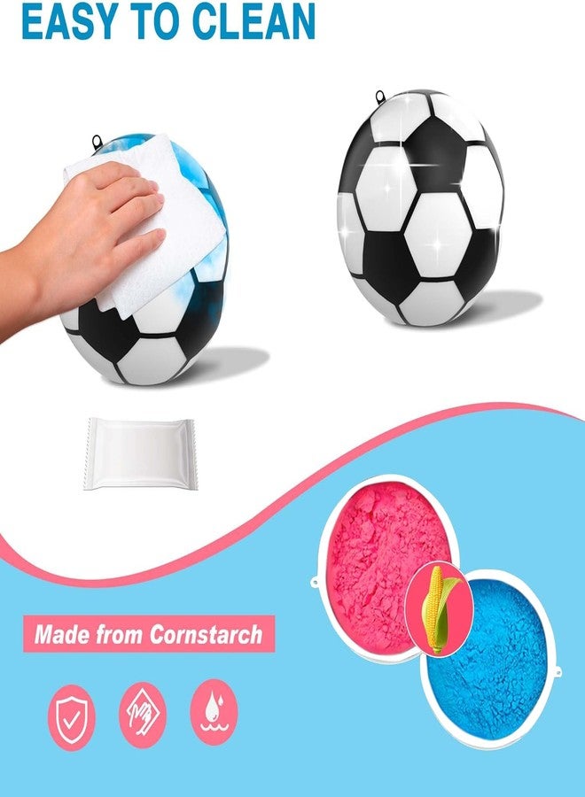 POPUPARTY Gender Reveal Soccer Ball with Pink and Blue Powder for Boy or Girl Baby Gender Reveal Ideas - Image 3