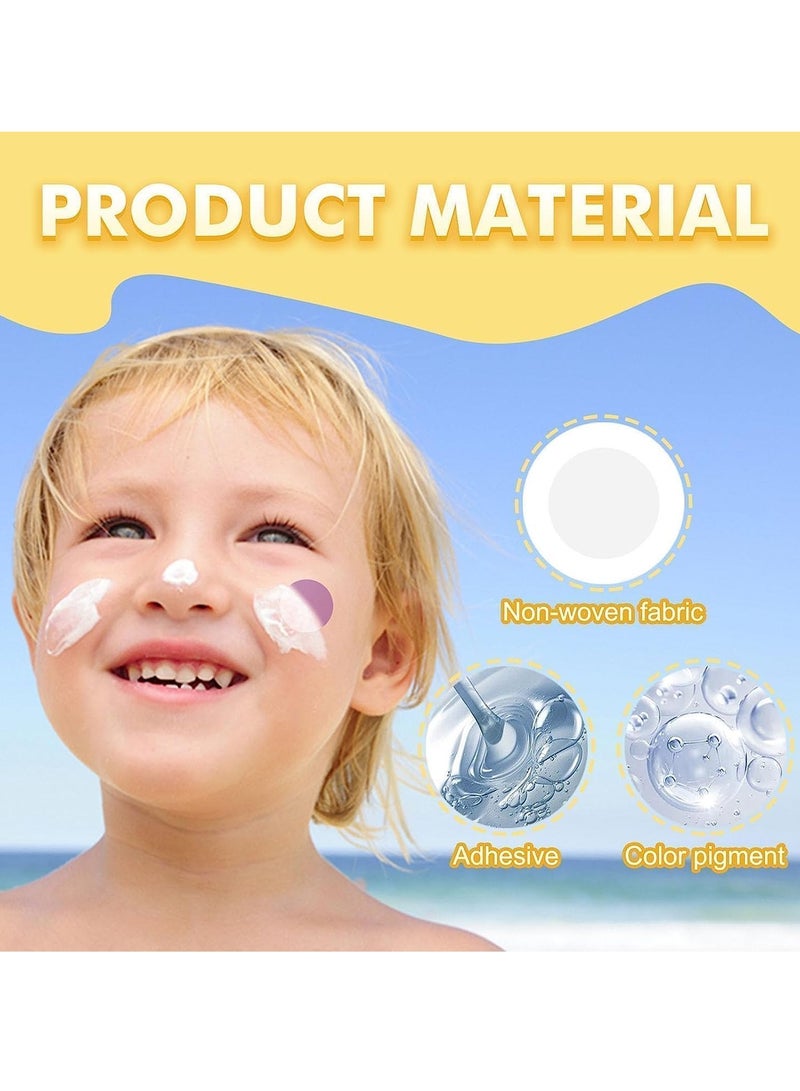 UV Stickers 48PCS UV Detecting Patches UV Detection Stickers for Sunscreen Reapply Reminder Sunny Patch Stickers UV Stickers for Kids and Adults  - Image 4