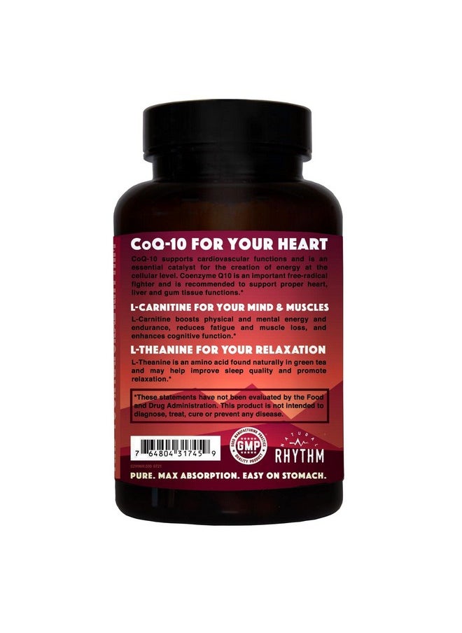 ناتشورال ريزم إيقاع طبيعي CoQ10-ZEN (إنزيم Q10 + إل-كارنيتين + إل-ثيانين) - 30 كبسولة  - Image 4