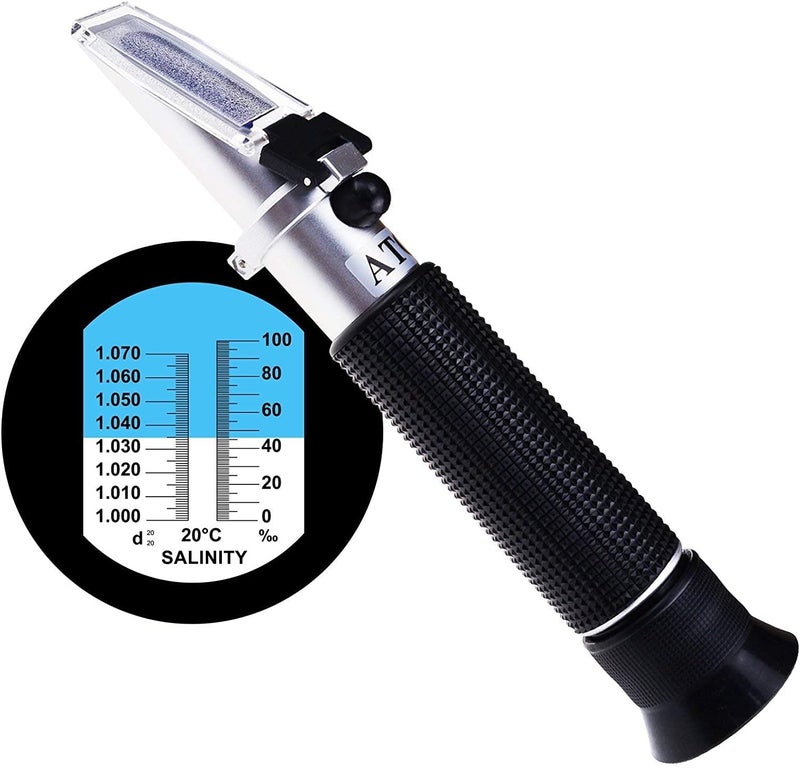 LABART Salinity Refractometer for Aquarium, Marine Monitoring, Saltwater Testing, Dual Scale Salinity Tester - Image 3