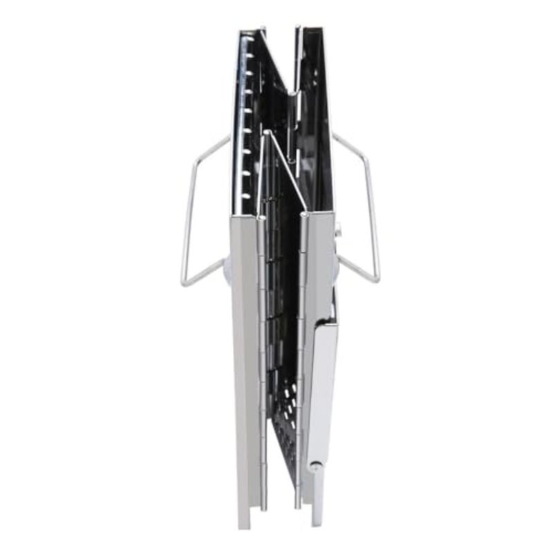 Multi-Use Charcoal and Firewood Stove Stainless Steel Silver 27 × 21 × 21 cm - Image 3